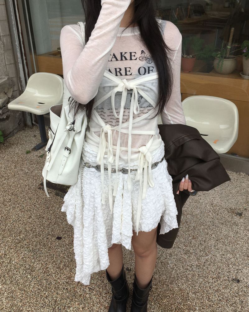 トリプルリボンTシャツ