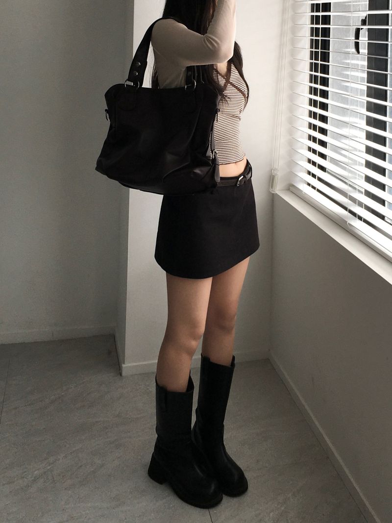 Cust Leather Shoulder Bag (3 colors)