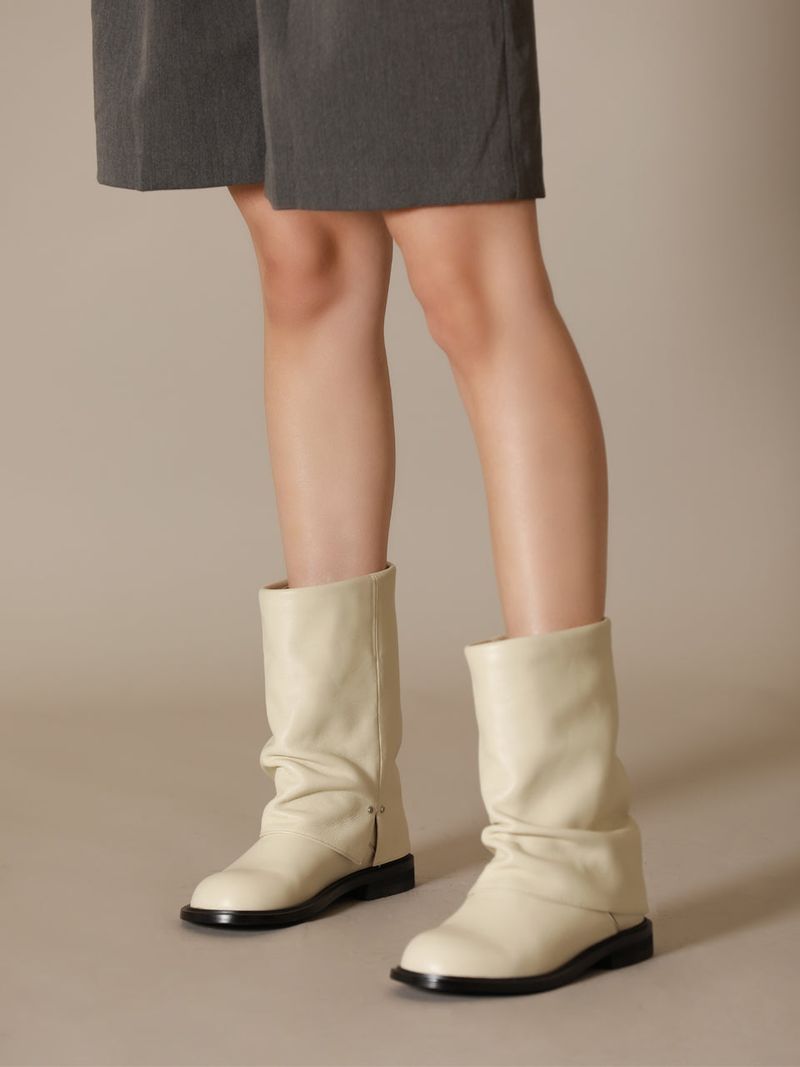 Leg warmer middle Boots ivory