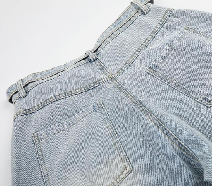 Kaela Strap Denim Pants