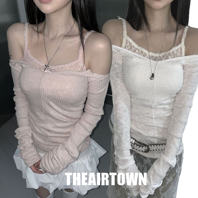 THEAIRTOWN（ザエアータウン）の「バレリーナ Vロング Tシャツ (2 color)（トップス）」