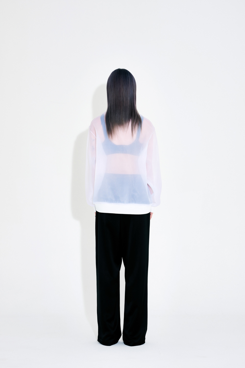 ORGANZA M2M BLOUSE - WHITE