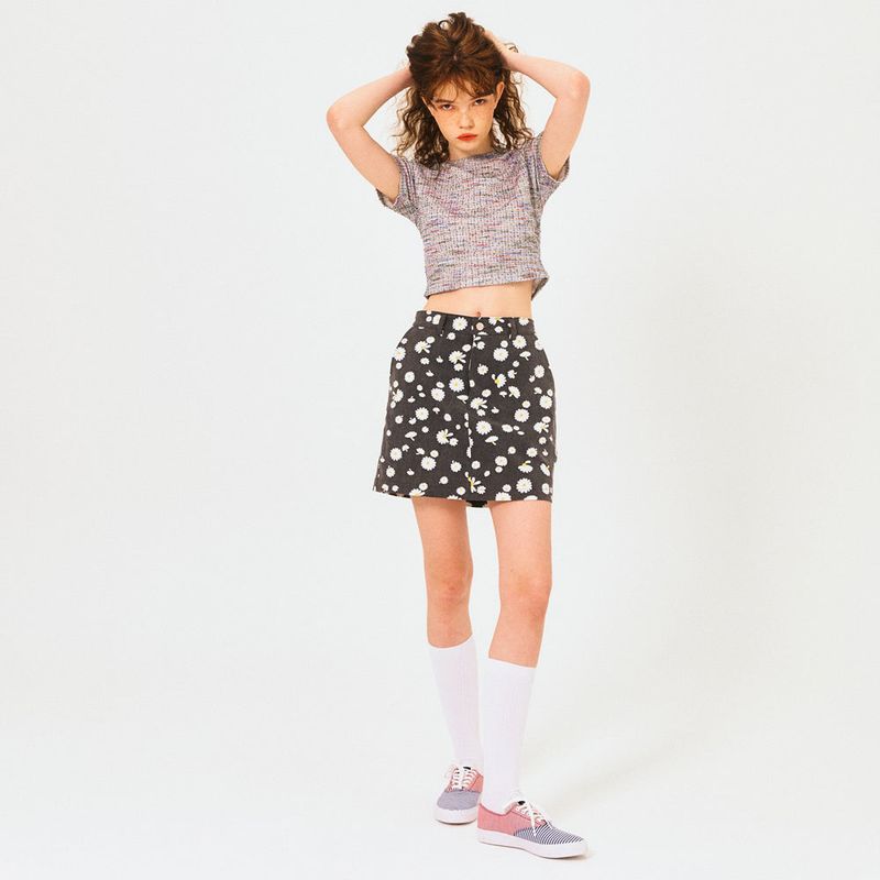 FREAKISH DAISY MINISKIRT (BLACK)