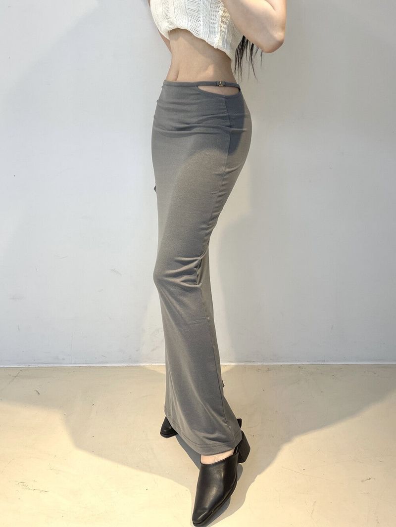 772. Strap slit maxy long sk (2color)