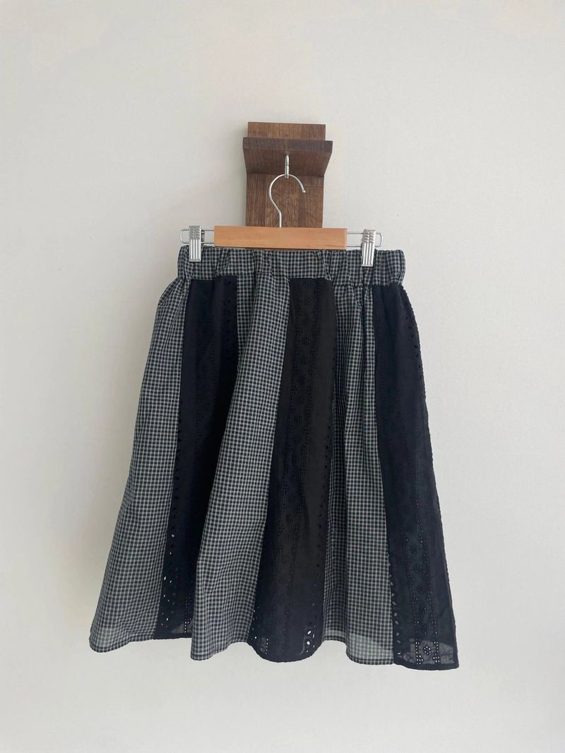 hoyo lace layered skirt