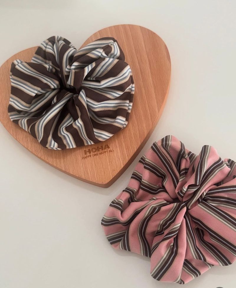 Mood Stripe Scrunchies (4 colors)