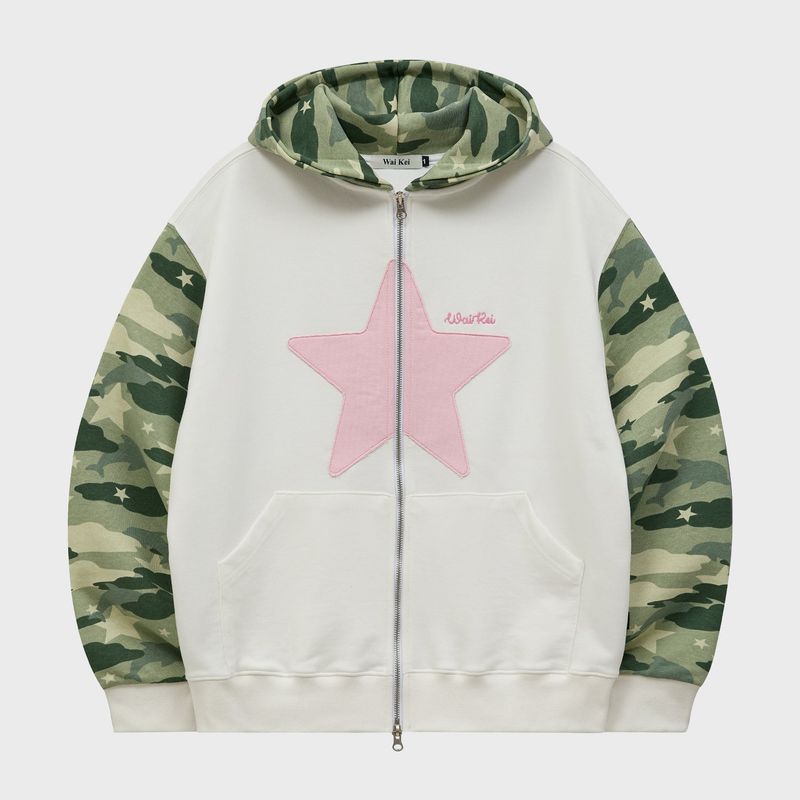 Big Star Applique Hood Zip Up