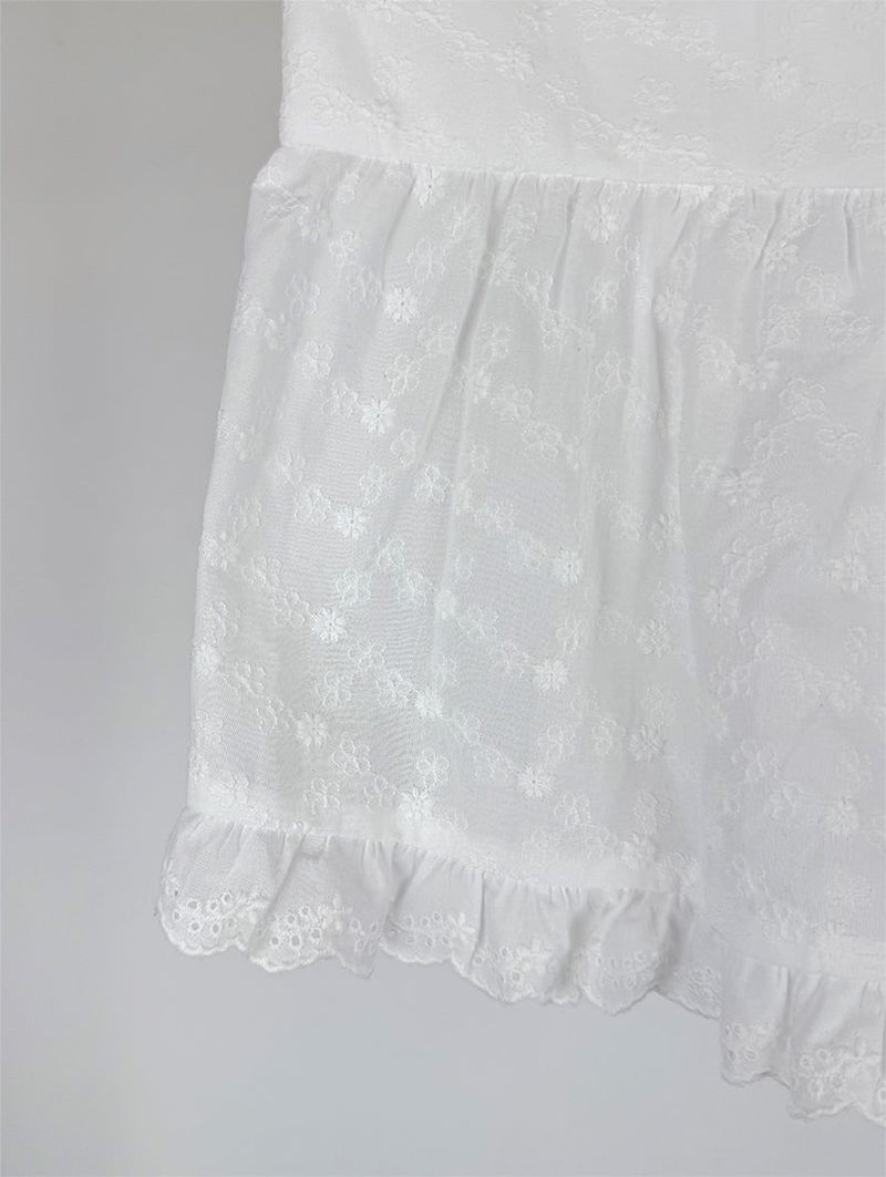 SMOKE PUNCHING BLOUSE TOP