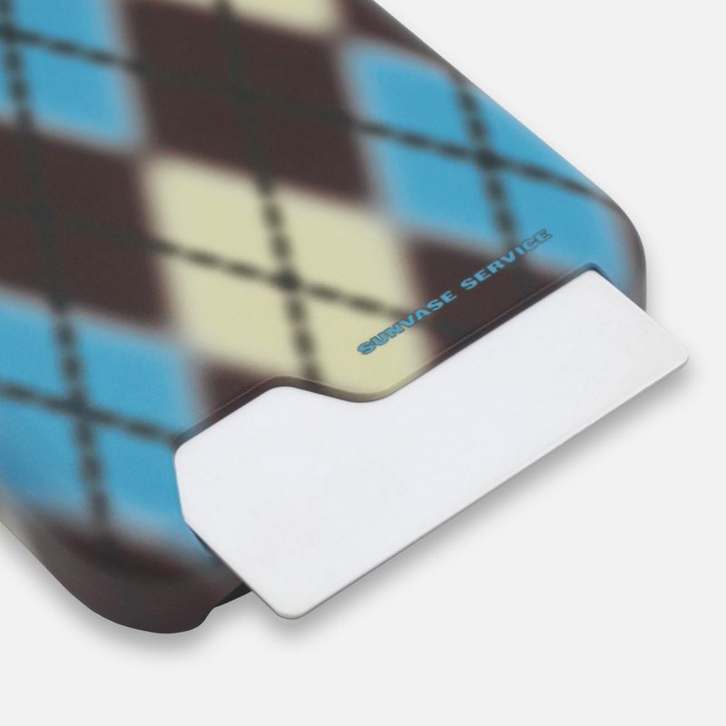 ARGYLE BLUR CASE_BROWN (matte card hard)