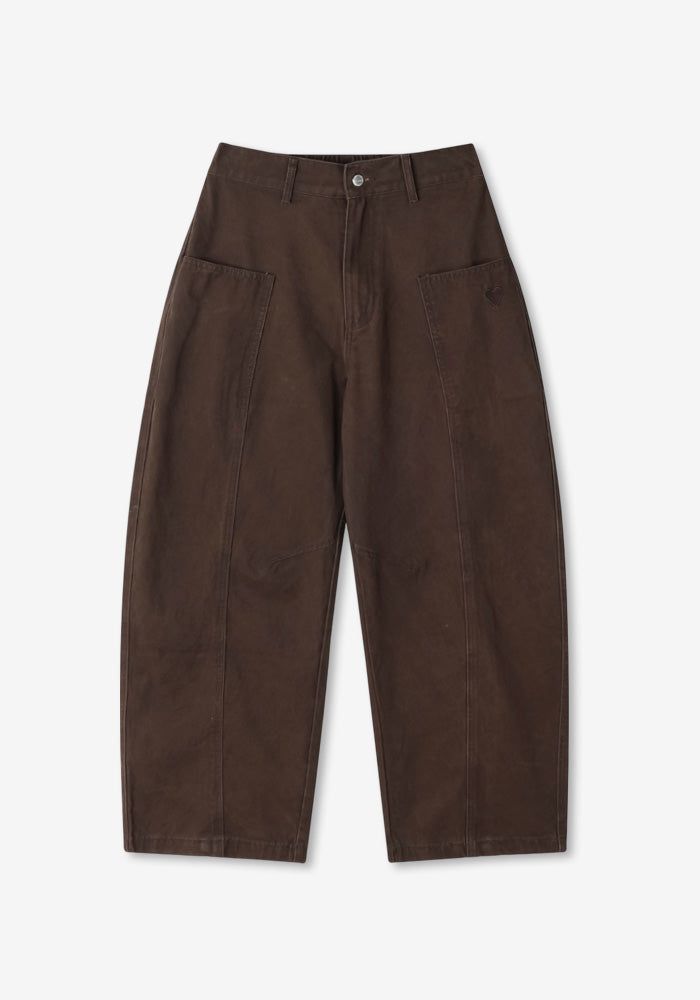 CO Hearts Patch Cottom Wide Pants