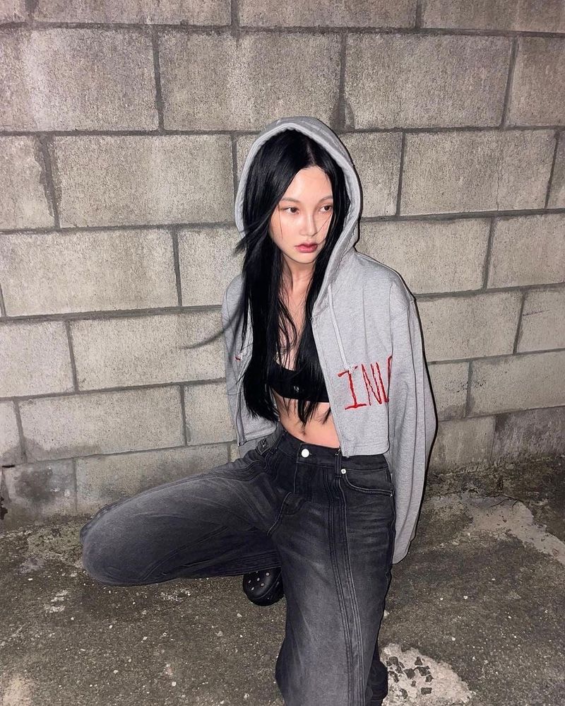 [MADE] CROP JERSEY ZIP-UP GREY
