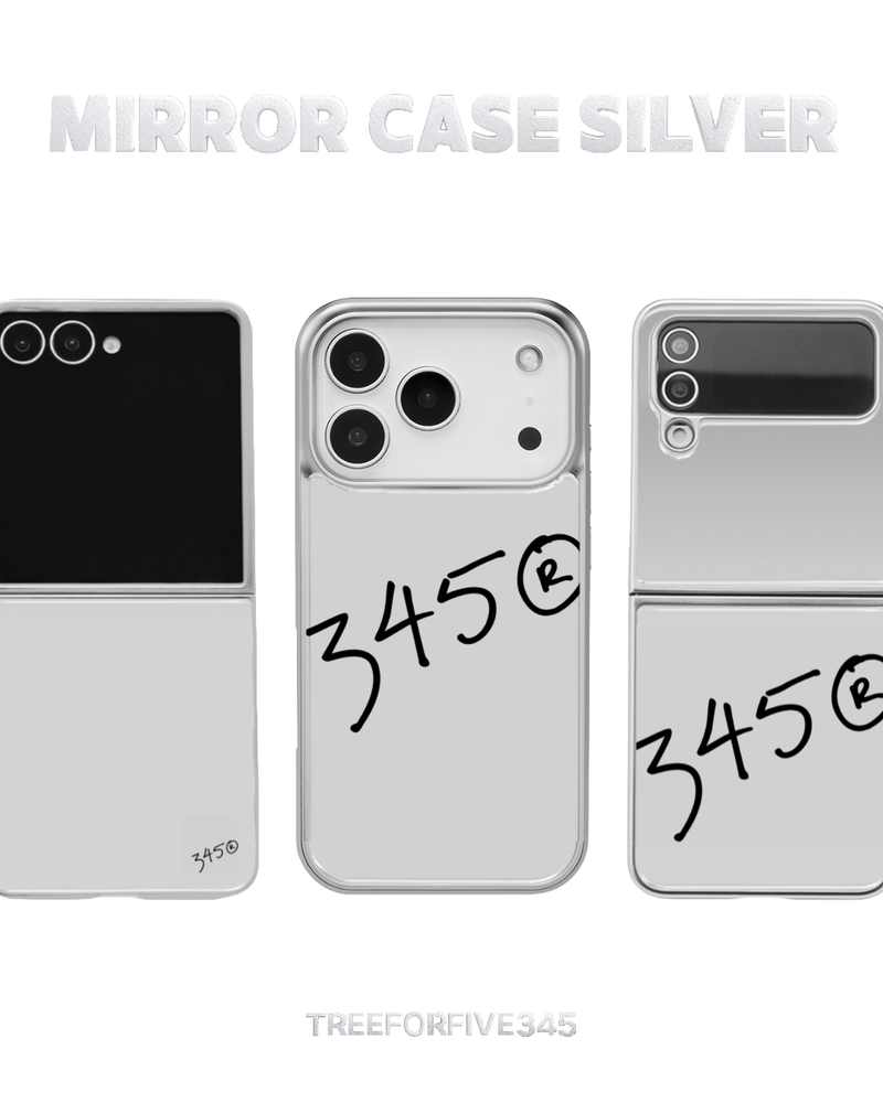 345® Silver Mirror Bumper Case / TREEFORFIVE345