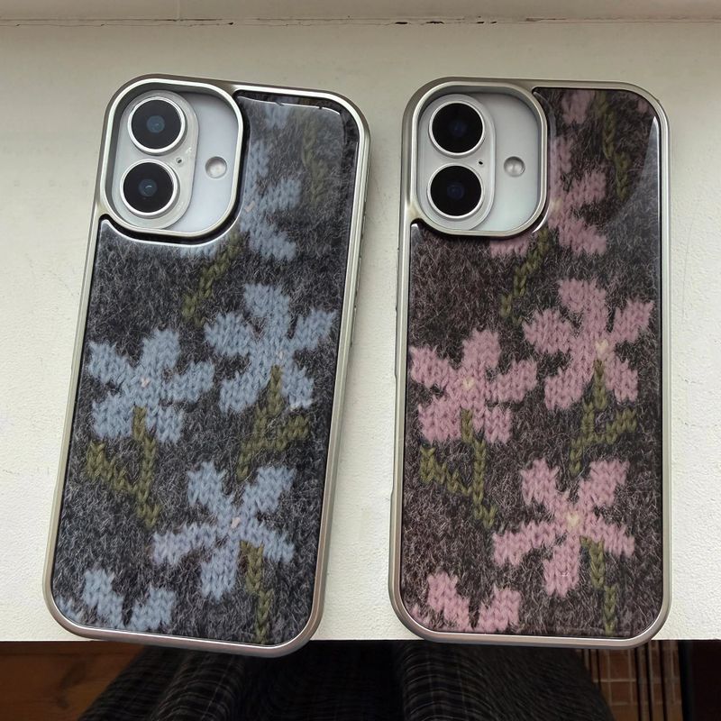 WILDFLOWERS MOHAIR EPOXY CASE - BLUE
