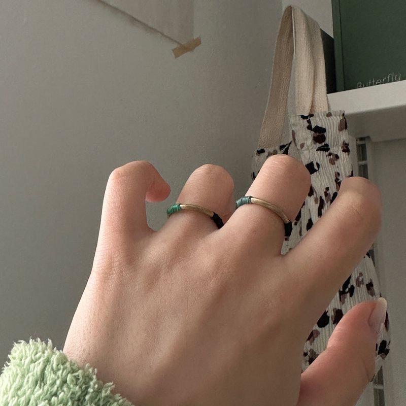 ccnmade（チェチャンナムメイド）の「[CCNMADE] Matching Ring_Type02 (Mint+Black)（Accessories）」