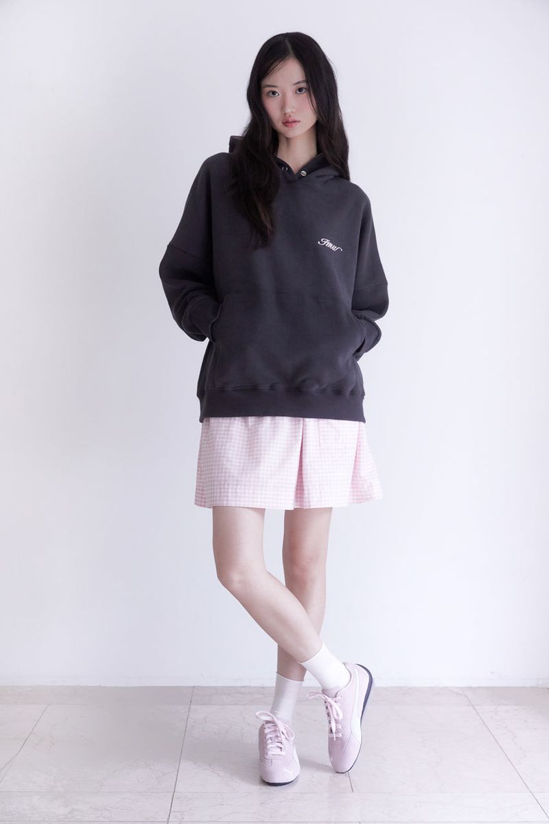 Winter rabbit hoodie (CHARCOAL)