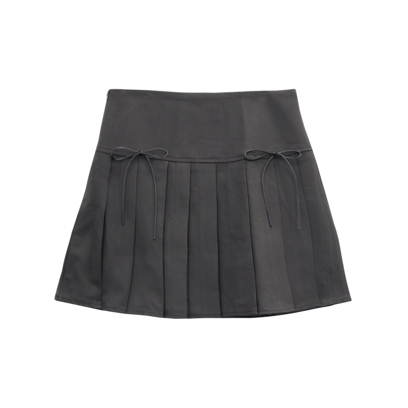 RIBBON PLEATS SKIRT (2 COLORS)