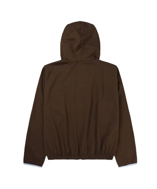 Eto Waffle Color Matching Hood Zip-Up