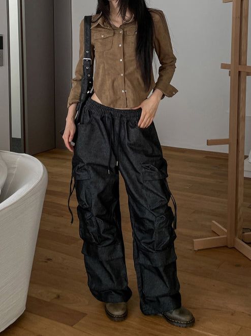 Ribbed slim-fit western shirt