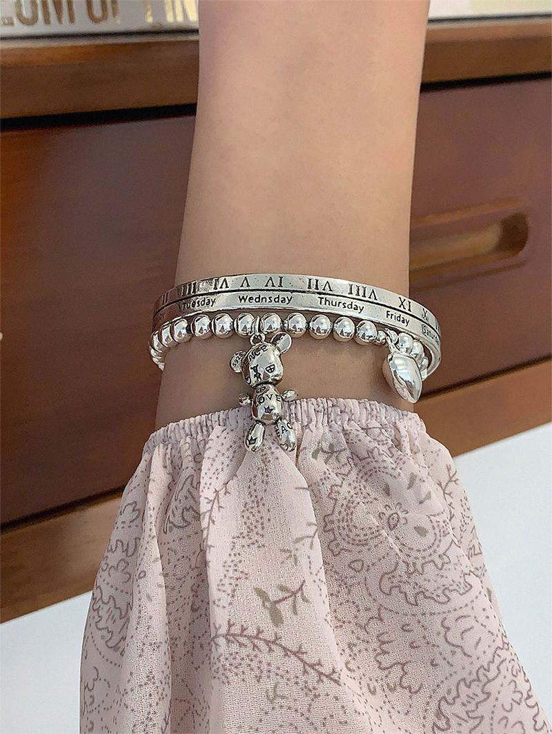 [SILVER925] LOVE TEDDY BRACELET