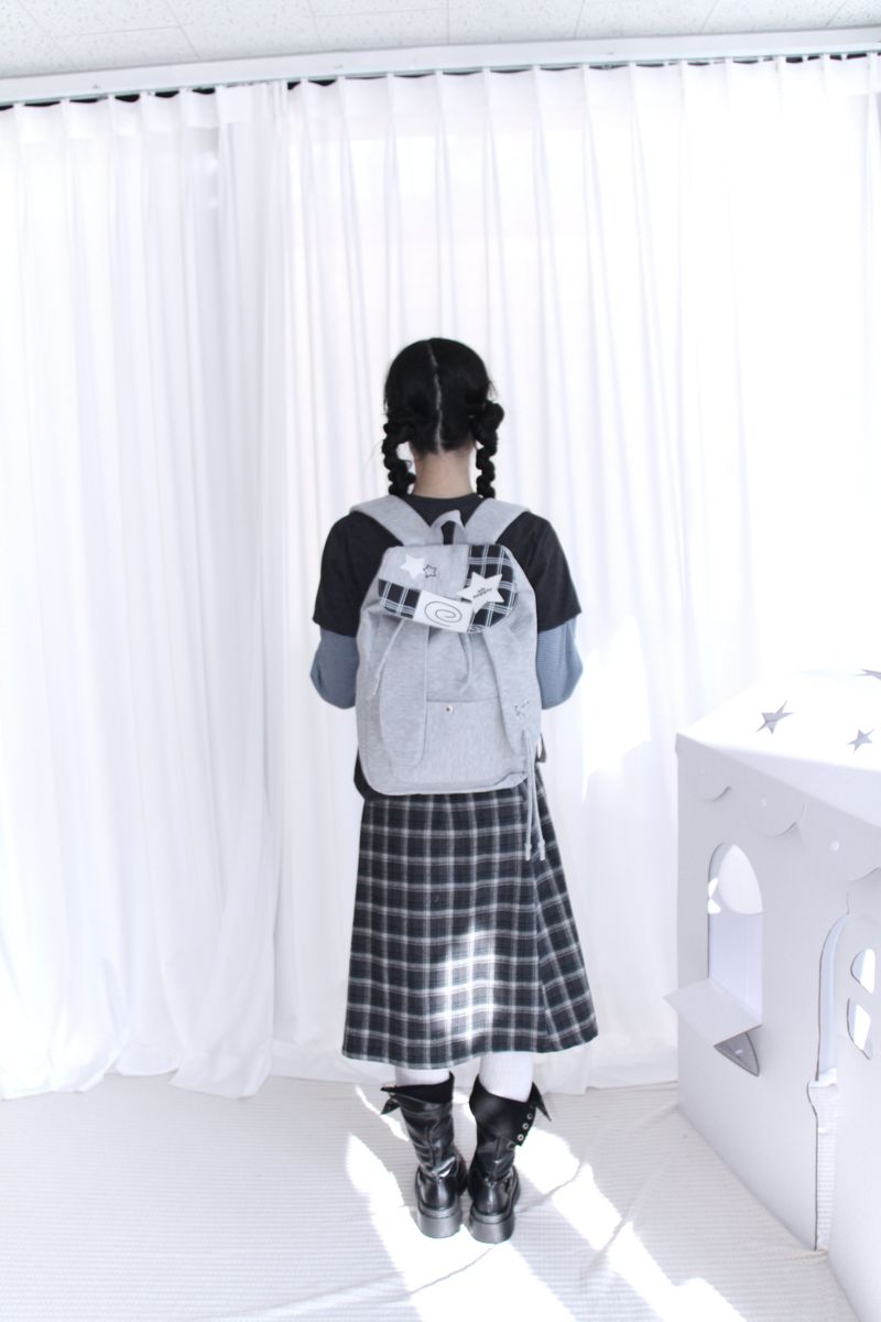 Rabbit Drop String Patch Backpack (2color)