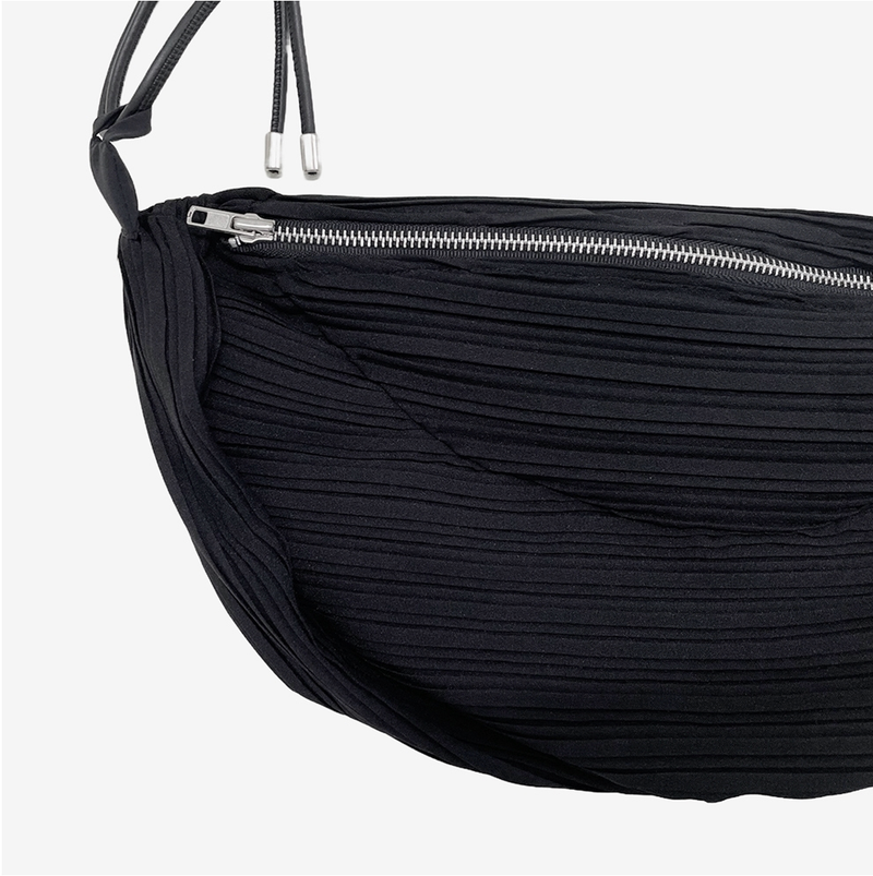 Temmy Pleats Half Moon Bag