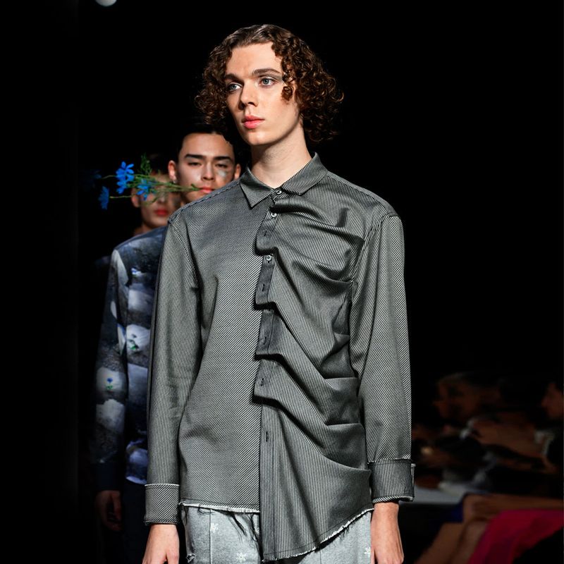 #whysocerealz!（ワイソーシリアルズ）の「Erroneous Shirt (wool stripe)（Tops）」