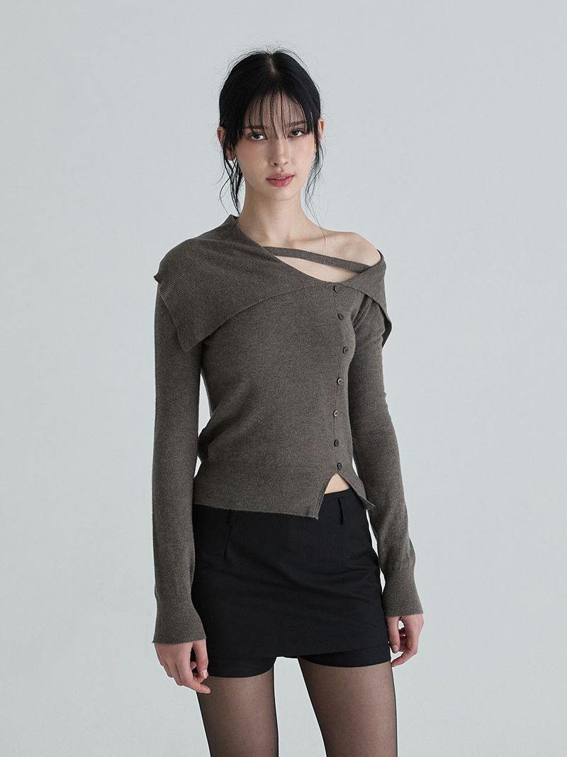 Sailor strap knit (Charcoal)
