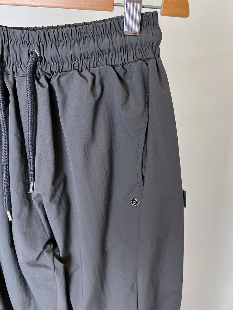 NYLON BIJO SNAP BUTTON PANTS (4C)