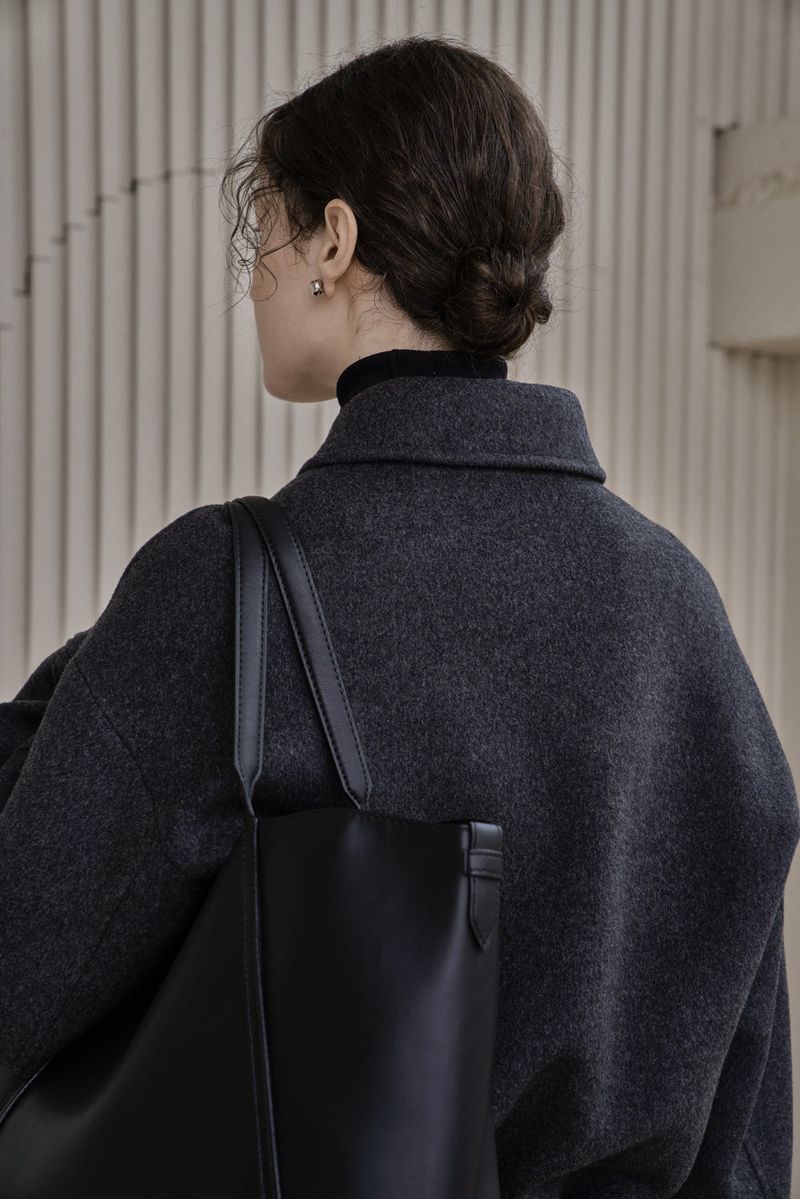 BLOUSON WOOL JACKET_GRAY