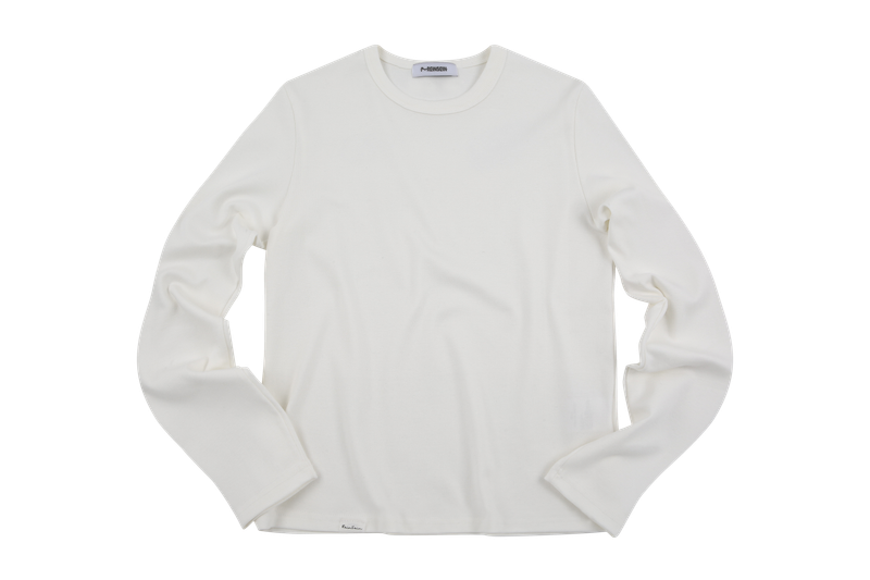 Wing long sleeve tee ivory