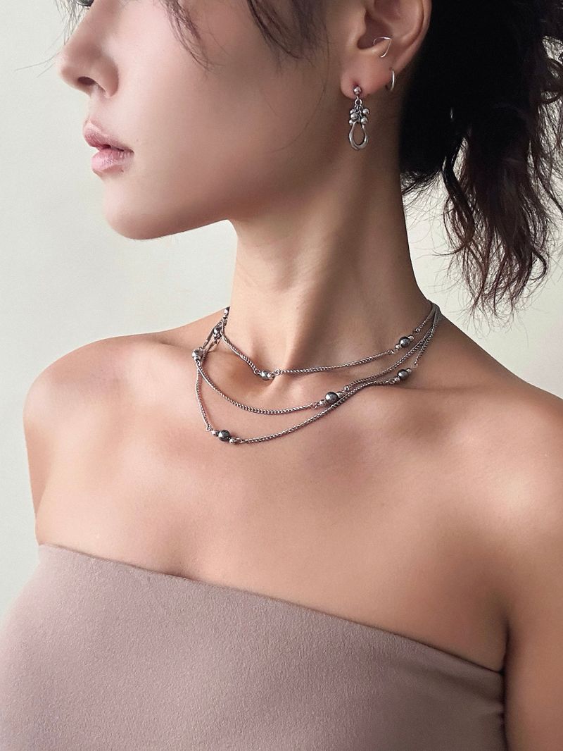 Triple Layer Pearl Necklace
