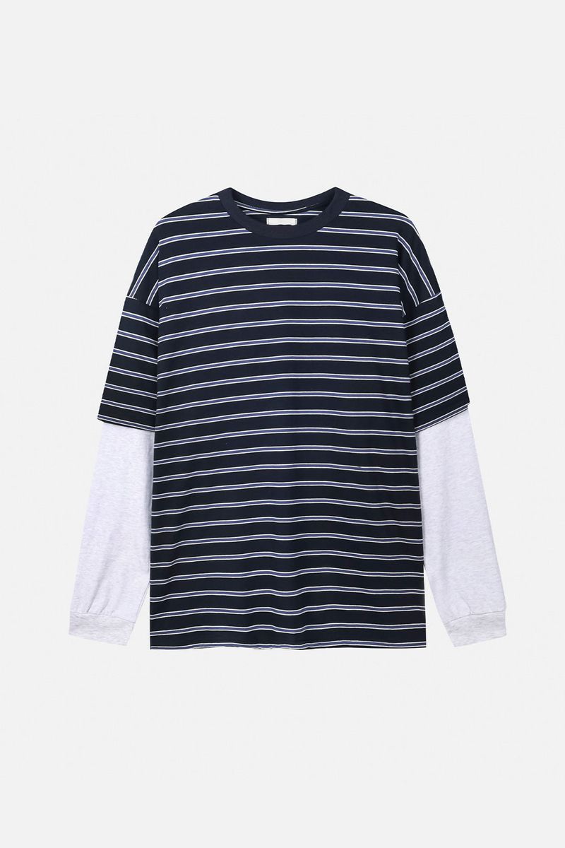 Days stripe layered t-shirt