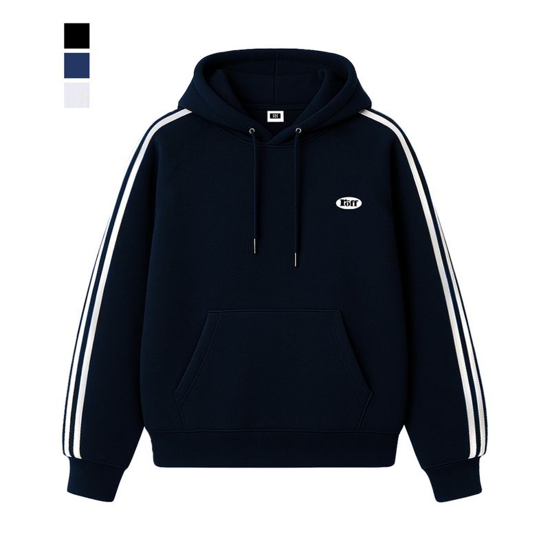 RANDOMOFF(ランダムオフ)の「RÖFF TYPE PLAY ROUND MINI TRACK OVER FIT HOODIE (3color)(Tops)」