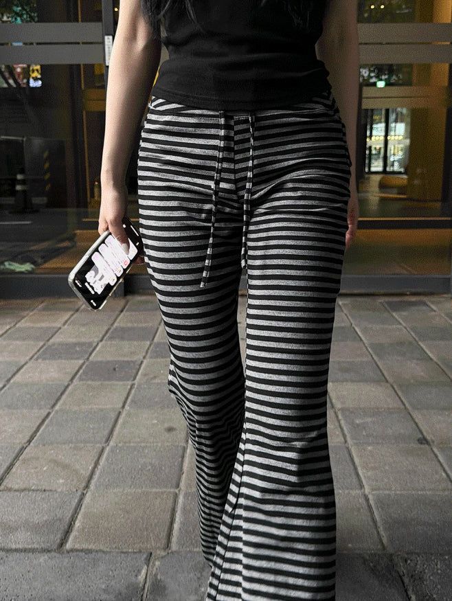 Mono Stripe Banding Pants