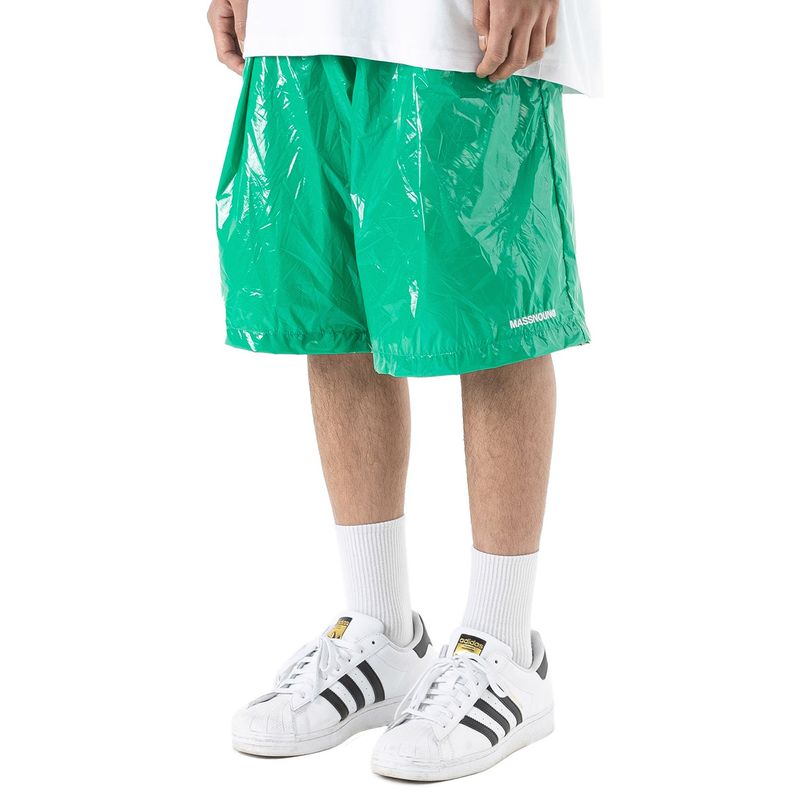 MASSNOUN（マスノウン）の「C LOGO ONE TUCK SATIN WIDE SHORT PANTS（Pants）」