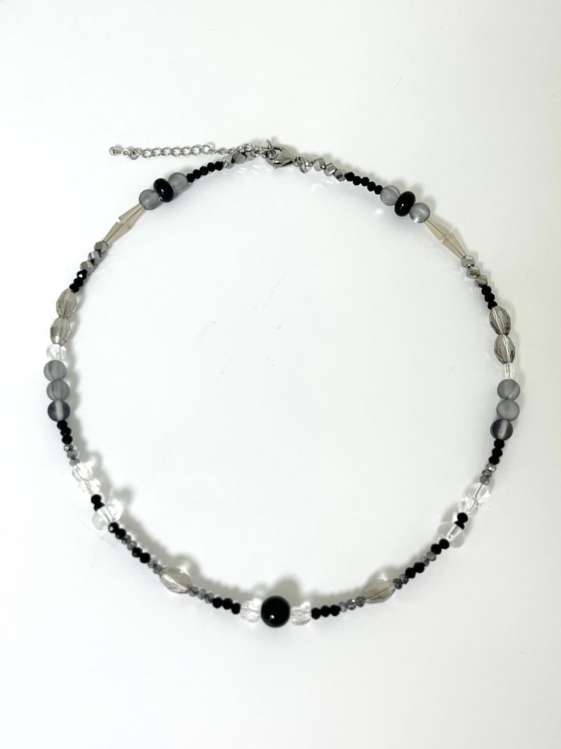 MADE aqua black necklace