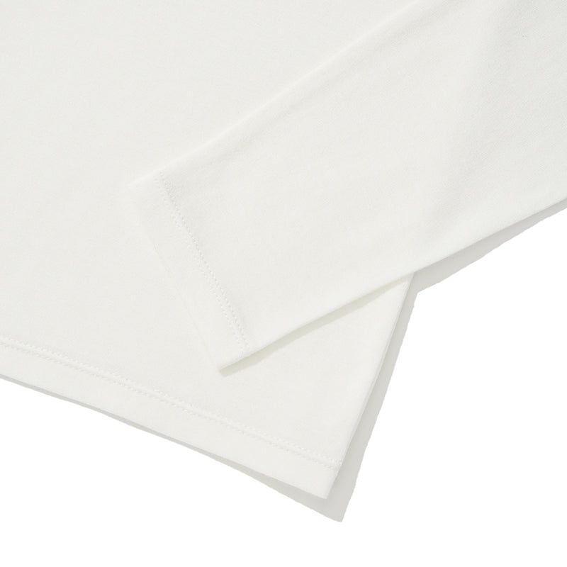 KIRSH PLAIN ROUND FITTED T-SHIRT [WHITE]
