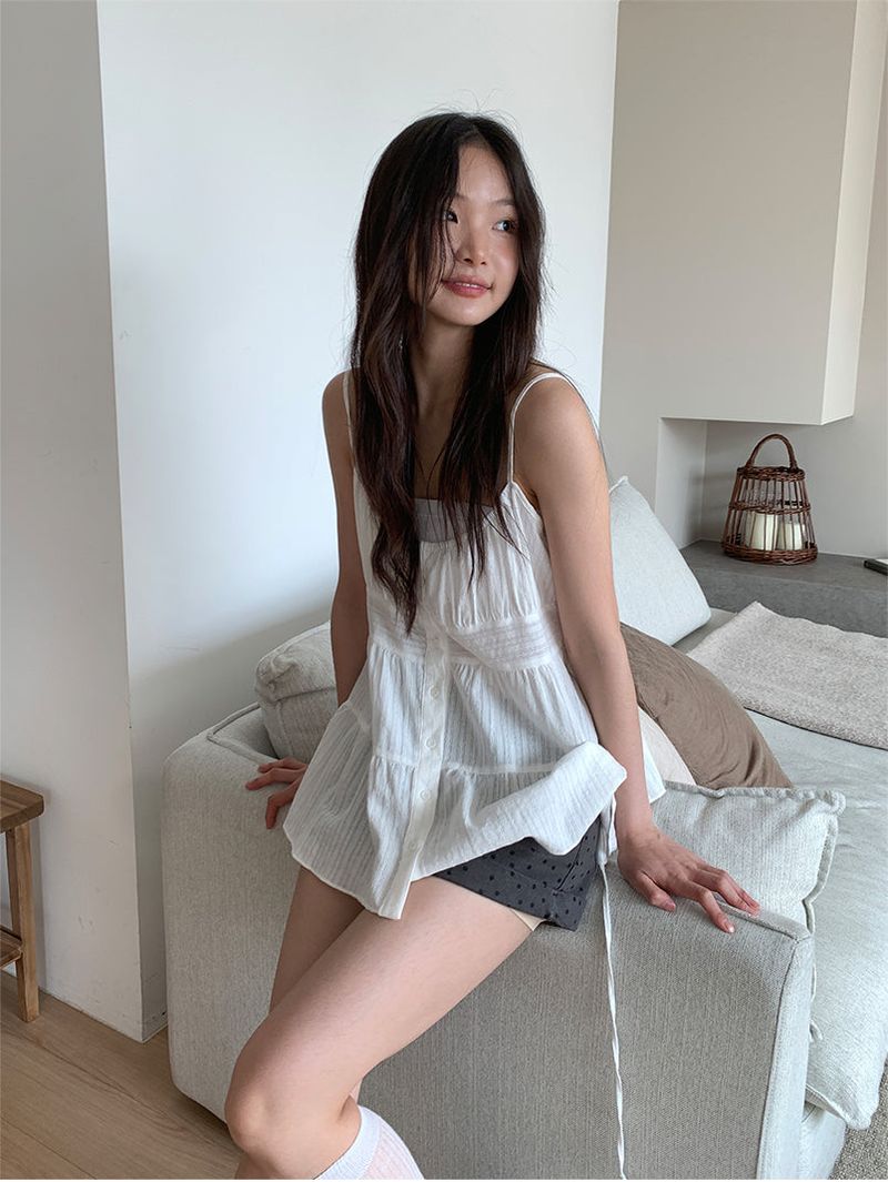 NONFADE DOT DENIM SHORTS (2C)