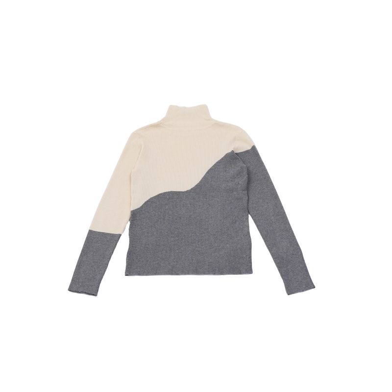 bicolor turtleneck