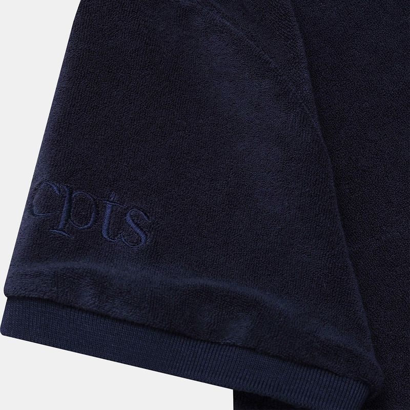 LIGHT TERRY POLO SETS_NAVY