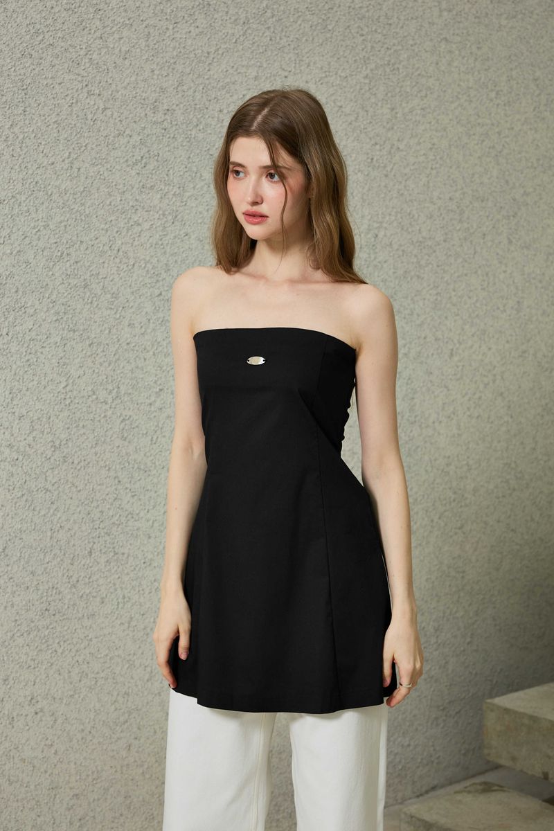 KITTEN MINI DRESS / BLACK