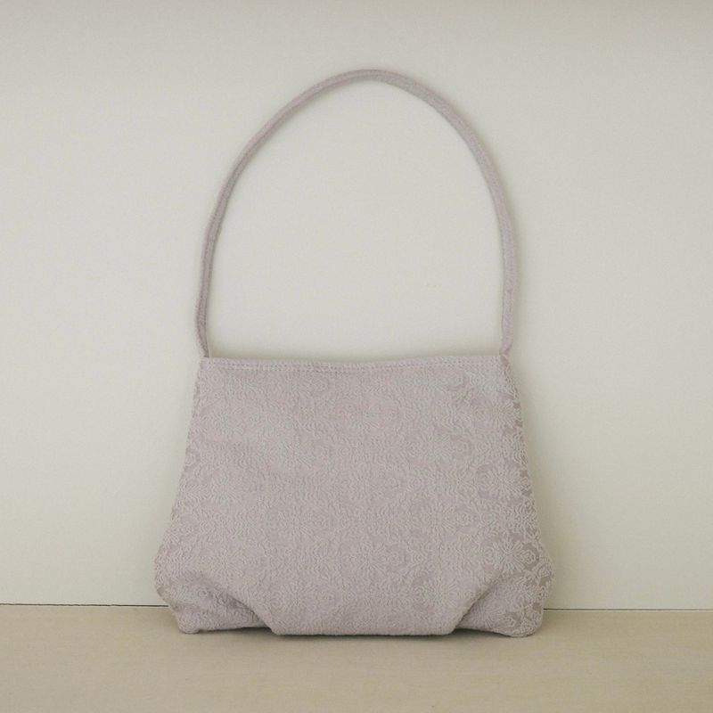Piana jacquard bag _ silver