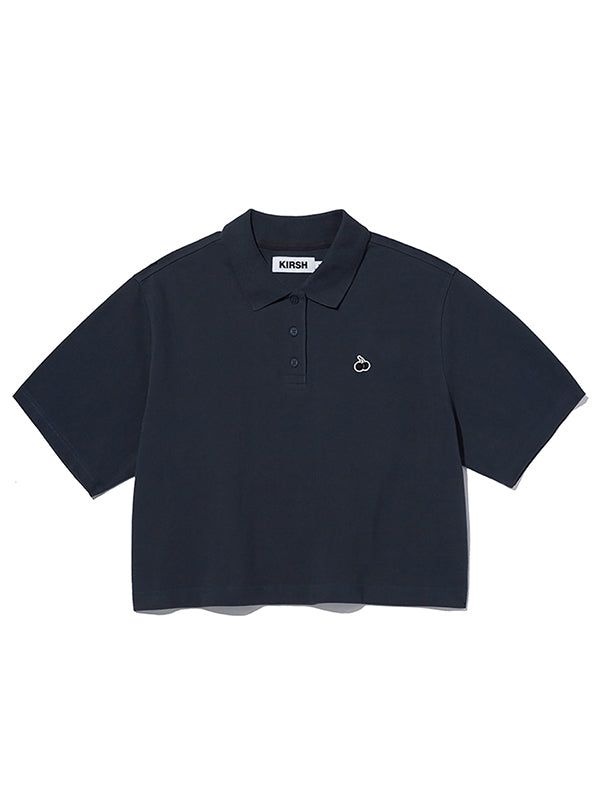 KIRSH（キルシー）の「MONO CHERRY CROP PIQUE [DARK NAVY]（Tops）」