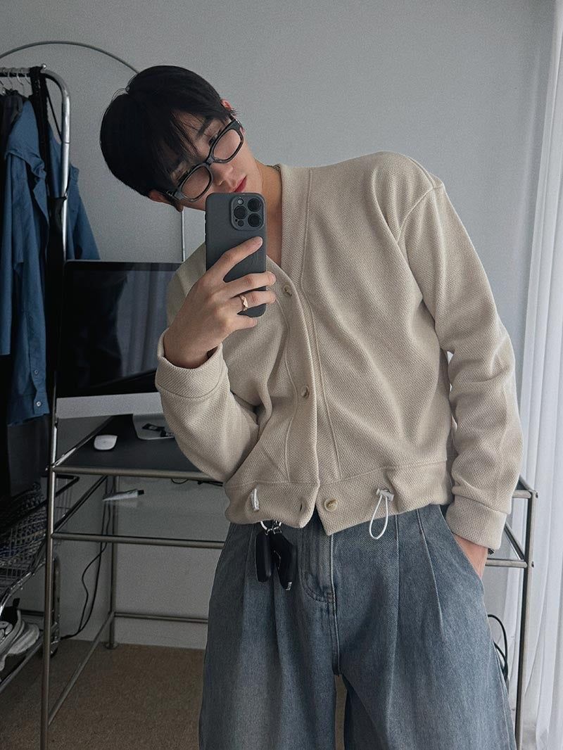 ASCLO(エジュクロ)の「ASCLO String Crop V Cardigan (5color)(Tops)」
