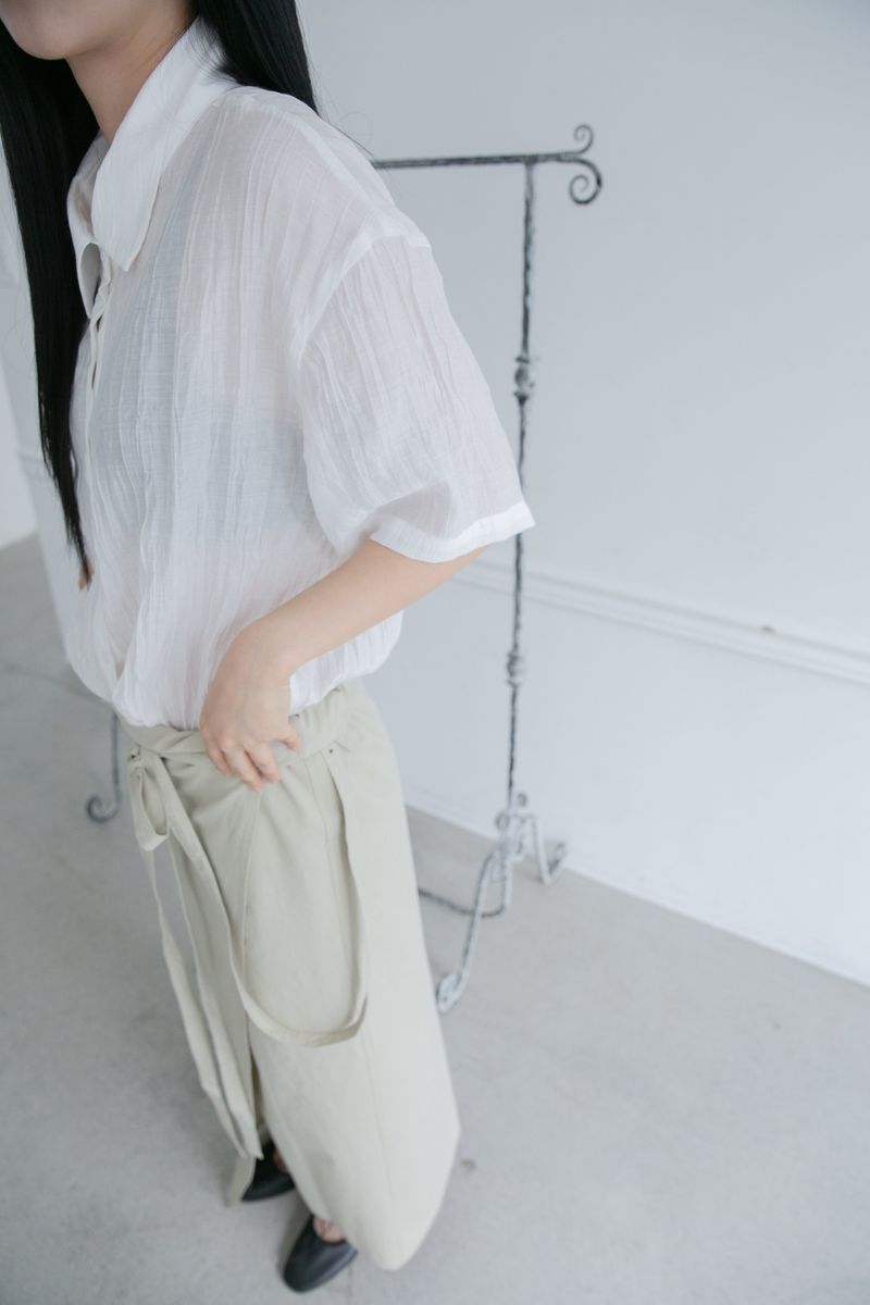 cotton suspender wrap skirt(3colors)