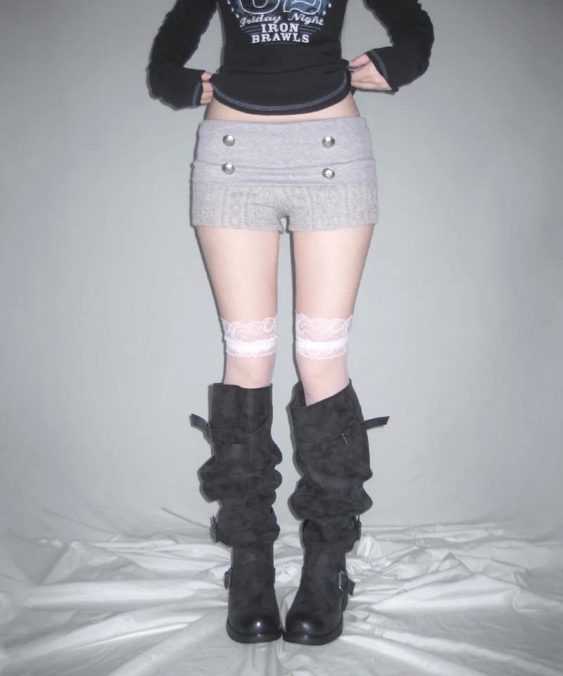 leon knit shorts (2colors)