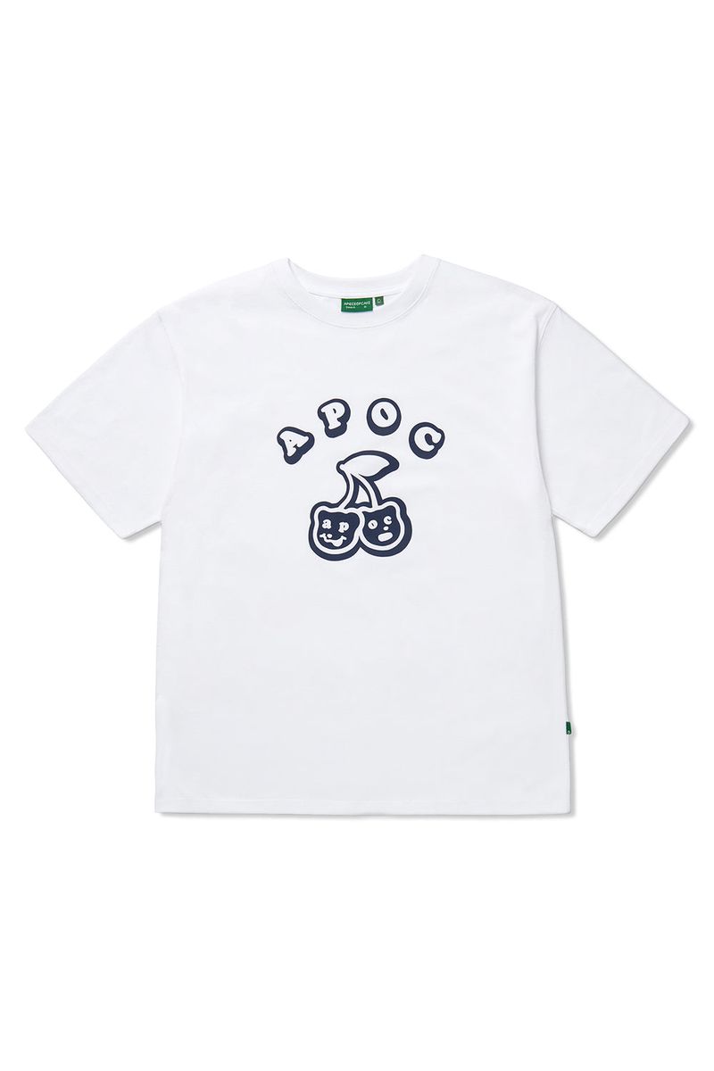 Cherry Bear Tee_White