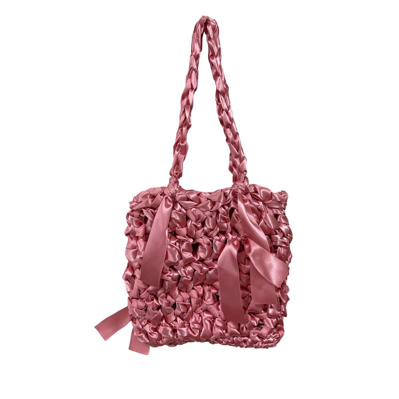 Satin sac Dilly blue & Grey & Magenta