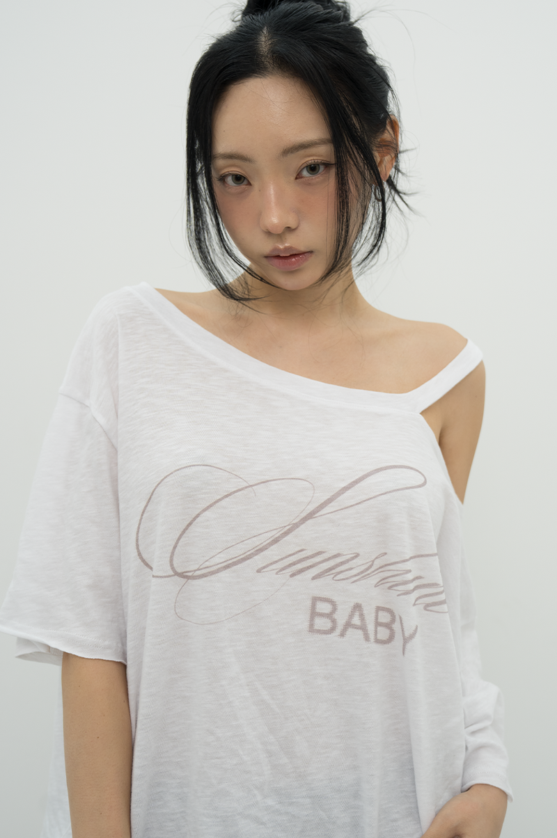 BFEEP（ビーピーピ）の「サンシャイン ベビー アシンメトリーTシャツ ホワイト（トップス）」