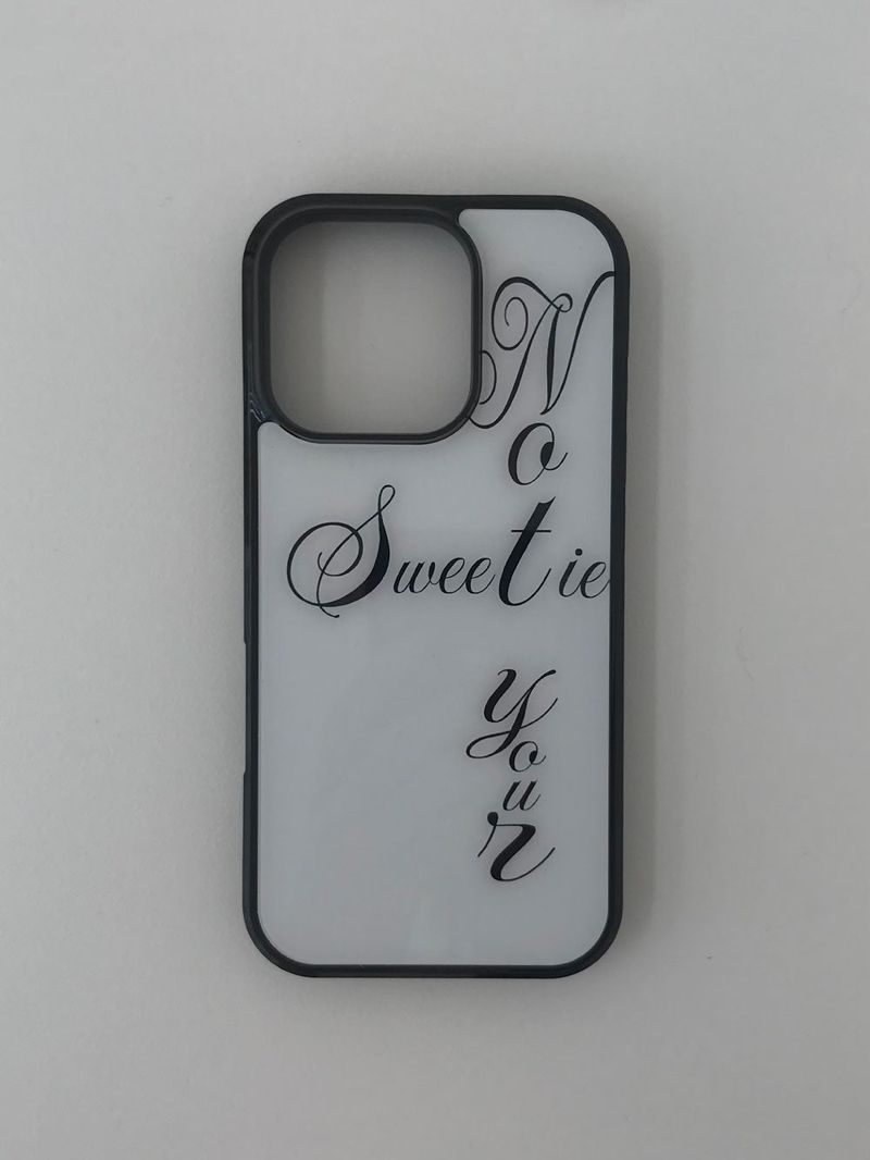 creeble（クリーブル）の「[MADE] ノットユアスウィーティーグラスバンパーケース(white)（スマホグッズ/小物）」